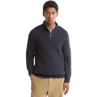 Barbour Trui Men Essentials Fleck Half Zip Navy-L