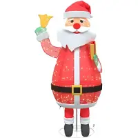 vidaXL Kerstman 200 LED's Warmwit 100 x 180 cm Stof