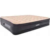 JILONG 24042 Opblaasbaar matras met ingebouwde pomp 203 x 157 x 47 cm, beige