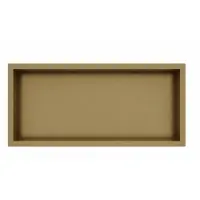 FortiFura Galeria Inbouwnis - 30x60x10cm - PVD - geborsteld messing (goud)