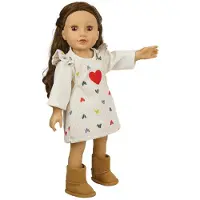 Heless poppenlaarzen suède-look bruin 38-45 cm mode-accessoire.