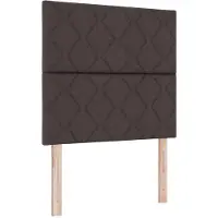 vidaXL LED Hoofdbord Bruin 90 cm Stof