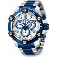 Invicta Jason Taylor 51273 Herenhorloge - Quartz uurwerk - Roestvrij staal met zilverkleurige wijzerplaat - 50 mm
