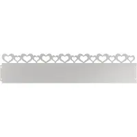 vidaXL Gazonranden 20 st 103 x 0,05 x 22 cm Roestvrij staal zilver
