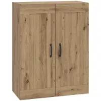 vidaXL Wandkast Artisanaal eiken 69,5 x 34 x 90 cm Bewerkt hout