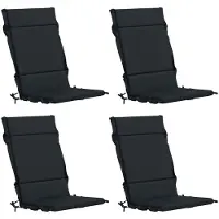 vidaXL Kussen voor stoel met hoge rug GEMERT 4 st 100% Polyester