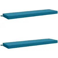 vidaXL Bankkussens SOEST 2 st 100% Polyester Lichtblauw