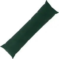 vidaXL Kussen met kussen HEERLEN Donkergroen 40 x 145 cm fluweel