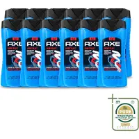 Axe 12 x - 3-in-1 Douchegel - Sport Blast - Energizing Citrus - Hydraterend - 250 ml - Wasstrips - Douchegel Sport Blast - Sportgeur - Hydraterende Douchegel - Frisheid Na Training - Energieke Geur