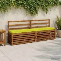 vidaXL 1-delig Bankkussen VUGHT 100% Polyester Heldere Groen.