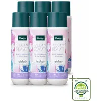 Kneipp 6 x - Douchegel - Clean Beauty - Lotus & Jojoba - 200 ml - Grootverpakking - Vaatwasstrips - Douchegel - Natuurlijke Reiniging - Biologische Douchegel - Huidverzorging - Lotusbloem