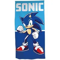Sonic blauw strandlaken 70 x 140 cm - polyester