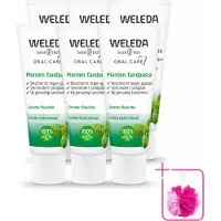 Weleda 6 x - Planten tandpasta - 75 ml - Bulkverpakking - Natuurlijke tandpasta - Douchemop - Tandvlees kalmeren