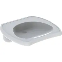 Geberit Vitalis - Medische wastafel zonder gat, 65x60 cm, wit 121565000