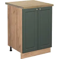Vicco Keukenonderkast Fame-Line Groen-Goud Landhuis 60 cm , WB Eik, Model 45500