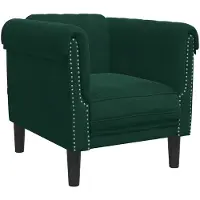 vidaXL Fauteuil fluweel donkergroen
