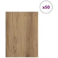 vidaXL - Decor - Panels - 50 - st - Artisanaal - eiken - 15 - x - 21 - x - 0,27 - cm