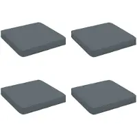 vidaXL 4-Piece Zitkussens VUGHT 4 st 100% Polyester Blauw