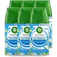 Air Wick 6 x – Navulling – Freshmatic Pure Lentedauw – 250 ml - Voordeelverpakking - 6 stuks