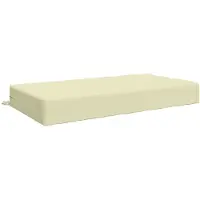 vidaXL Zitkussen SOEST 100% Polyester Crèmekleurig 120 x 60 x 15 cm