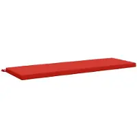vidaXL Bankkussen SOEST 100% Polyester Rood 140 x 50 x 5 cm
