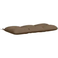 vidaXL Bankkussen VIANEN 100% Polyester Taupe 100 x 50 x 12 cm