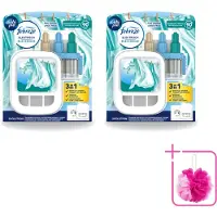 Ambi Pur 2 x - 3Volution - Starterkit - Fresh Linnen - 20 ml - Bulkverpakking - Geurwisseling - Douchemop - Frisse linnengeur