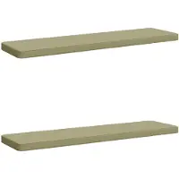 vidaXL 2-delige Bankkussens VUGHT 2 st 100% Polyester Lichtgroen