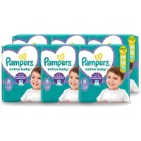 Pampers 6 x – Luiers – Active Baby Maat 6 – 32 Luiers - Voordeelverpakking - 6 stuks