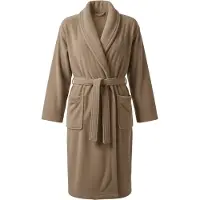 Ten Cate Badjas - Dames & Heren - Badstof - Katoen - Sauna Badjas - Ochtendjas - Kamerjas - Unisex - met Ceintuur - Taupe - S/M