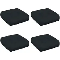 vidaXL 4-Piece Zitkussens VIANEN 4 st 100% Polyester Donkerblauw