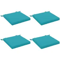 vidaXL Zitkussens SOEST 4 st 100% Polyester Turquoise 50 x 50 x 5 cm
