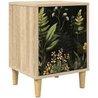 vidaXL Nachtkastje RHENEN Sonoma Eiken 36 x 33 x 50 cm Bewerkt hout
