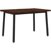 vidaXL Eettafel met levendige rand 120 x 80 x 75 cm