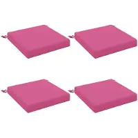 vidaXL Zitkussens SOEST 4 st 100% Polyester Roze 45 x 45 x 7 cm