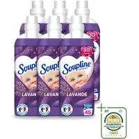 Soupline 6 x - Wasverzachter - Lavendel - 45 Wasbeurten - 1L - Wasstrips - Wasverzachter - Wasgoed Verzorgen - Wasresultaat - Wasmachine - Wasverzachter Lentebloesem