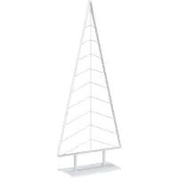 vidaXL - Metalen - kerstboom - met - standaard - KUOPIO - 210 - cm - Staal - Wit