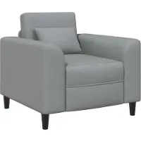 vidaXL Fauteuil Lichtgrijs Stof