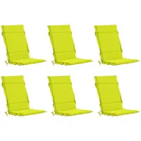 vidaXL Kussen voor stoel met hoge rug GEMERT 6 st 100% Polyester