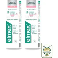 Elmex 2 x - Tandpasta - Sensitive Professional - Repair & Prevent - 75 ml - Wasstrips - Gevoelige Tanden - Tandpasta - Gevoeligheid - Tandarts Aanbevolen - PRO-ARGIN Technologie