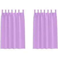 vidaXL Blackout Gordijnen met Ringen 2 st Paars 175 x 140 cm Polyester