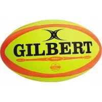 Gilbert Rugbybal Omega Match Fluor - Maat 4 (5 stuks)