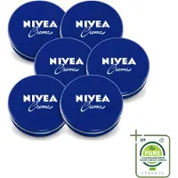 Nivea 6 x – Crème – Voor Gezicht, Handen en Lichaam – 250 ml - Grootverpakking - Vaatwasstrips - Crème - Gezichtscreme - Handen Crème - Lichaamscreme - Hydratatie