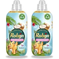 Robijn 2 x Collections - Wasverzachter - Kokos - 1,25L - 50 Wasbeurten - Voordeelverpakking - 2 stuks