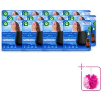 Air Wick 12 x Essential Mist - Automatische Luchtverfrisser Kit - Innerlijke Rust - Eucalyptus & Lavendel - Bulkverpakking - Luchtverfrisser - Douchemop - Aromatherapie
