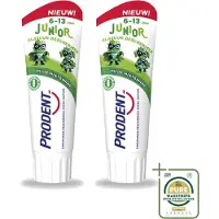 Prodent 2 x – Tandpasta Glazuurbeschermer – Kids 6+ – 75 ml - Wasstrips - Glazuurbeschermer - Kindertandpasta - Gaatjespreventie - Fluoride - Tandgezondheid