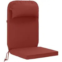 vidaXL Kussen voor Adirondack-stoel 100% Polyester Rood