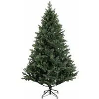 vidaXL - Kunstmatige - Hinged - Kerstboom - 210 - cm - PVC - en - Metalen - Groen