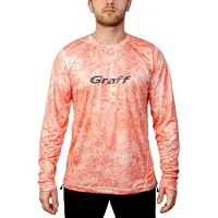 Graff Upf50 961 Cl-11/2 Uv Long Sleeve T-shirt Oranje S Man