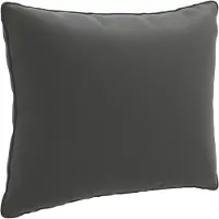 vidaXL Rugkussen PUTTEN 100% Polyester Antraciet 50 x 40 x 15 cm
